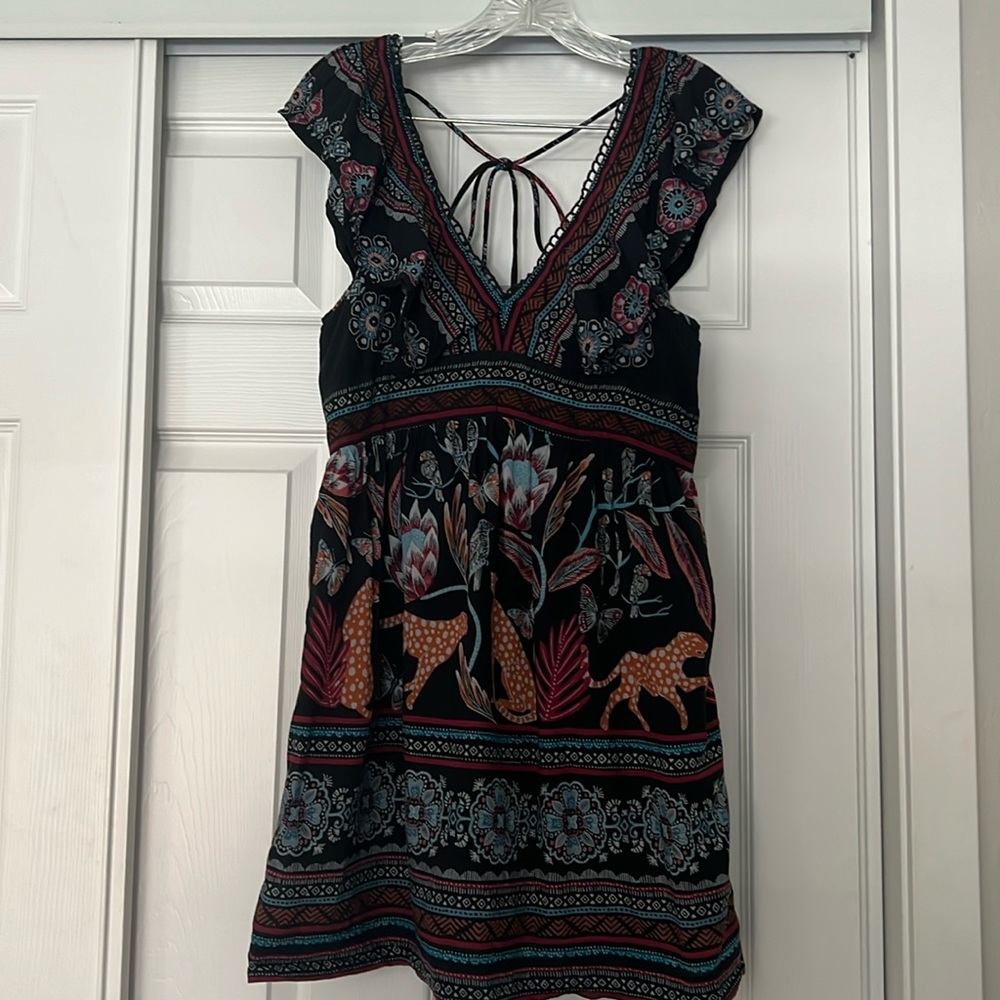 Anthropologie Cheetah dress.